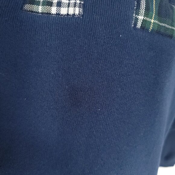 Vtg Army Sweatshirt Men's Large Navy Blue Soffe Sweats Distressed USA - Picture 7 of 14